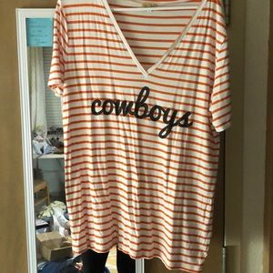 Oklahoma State Cowboy V-Neck T shirt